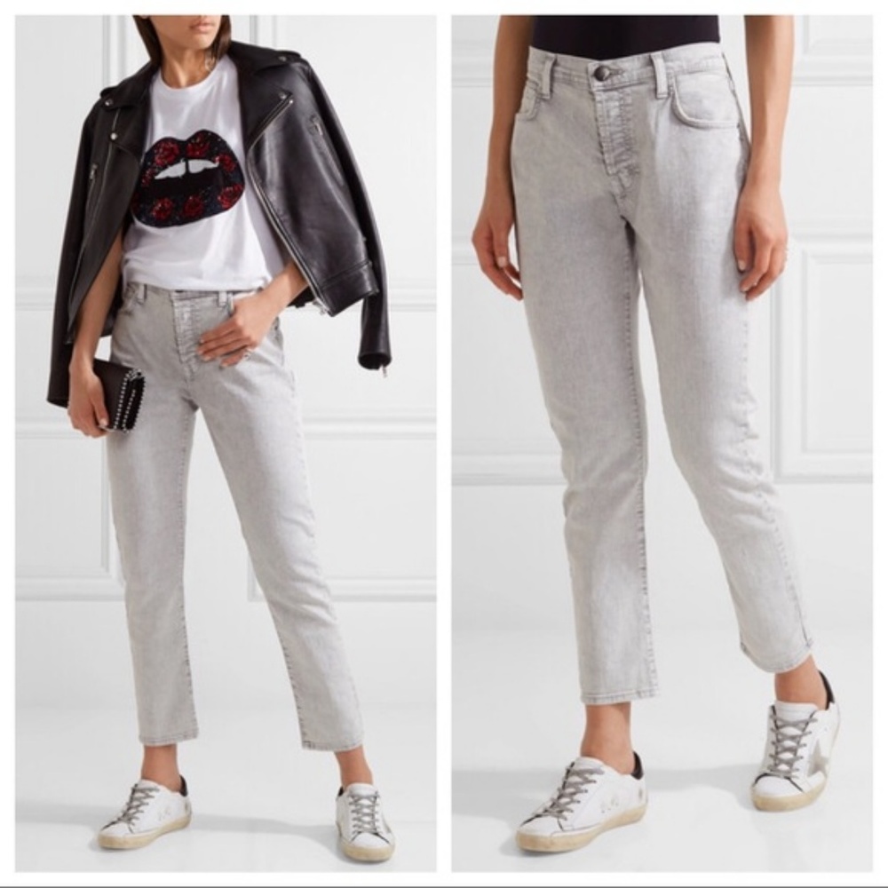 Current/Elliot the slouchy skinny in soft grey